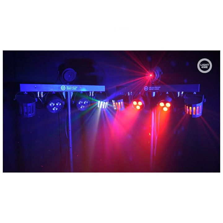 LIGHT4ME BELKA LED PAR DERBY LASER multiefekt swietlny zesta