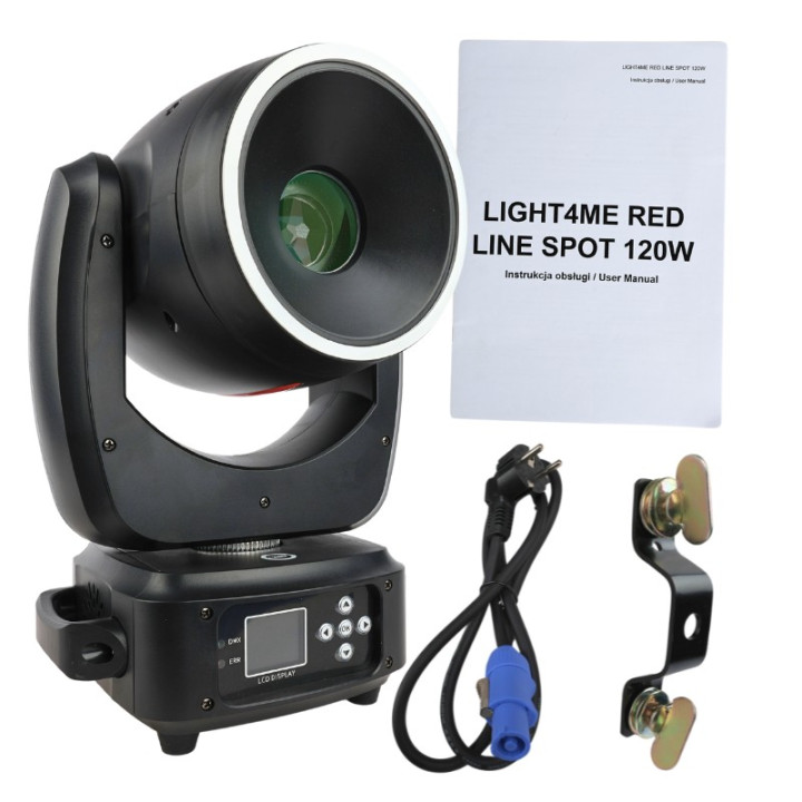 LIGHT4ME RED LINE SPOT 120W glowica ruchoma LED oswietlenie