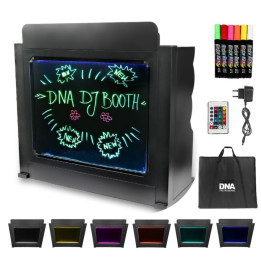 DNA DJ BOOTH BK stól stanowisko DJ podswietlana tablica LED