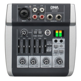 DNA QMX402 analogowy mikser dzwieku 3 kanaly Bluetooth USB-C