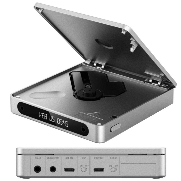 FiiO DM13 Przenosny odtwarzacz CD z bluetooth Srebrny