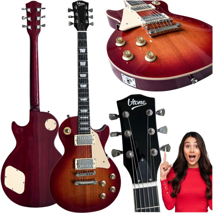 V-TONE VLP1 BS gitara elektryczna 4/4 Les Paul 39" HH Honey-