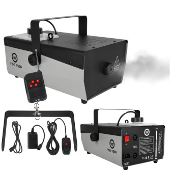LIGHT4ME FOG 1500 V2 wytwornica dymu mgły pilot bezprzewodowy kontroler przewodowy 1500W