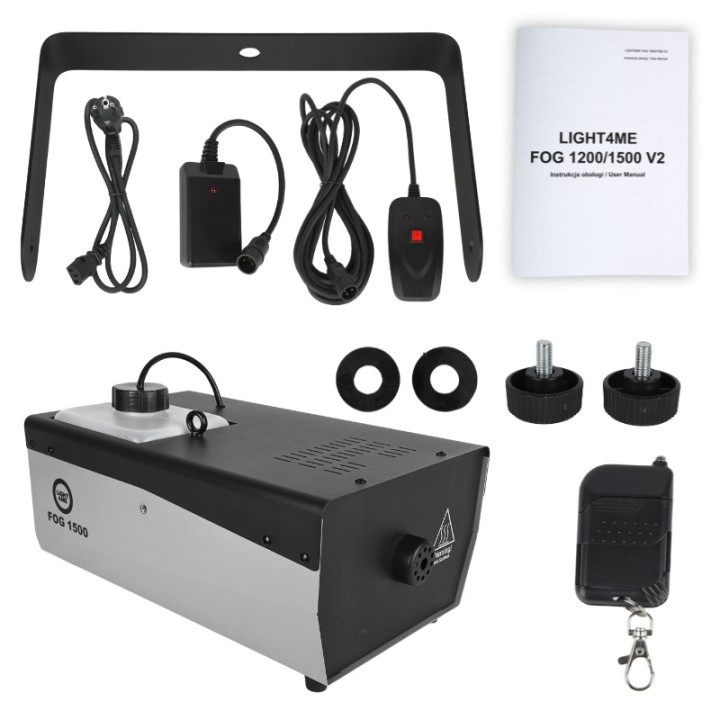 LIGHT4ME FOG 1500 V2 wytwornica dymu mgly pilot bezprzewodow