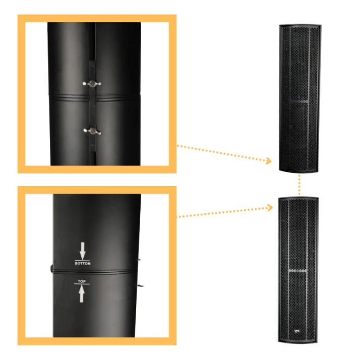 V-TONE BOOSTER profesjonalny aktywny slupkowy system naglosn