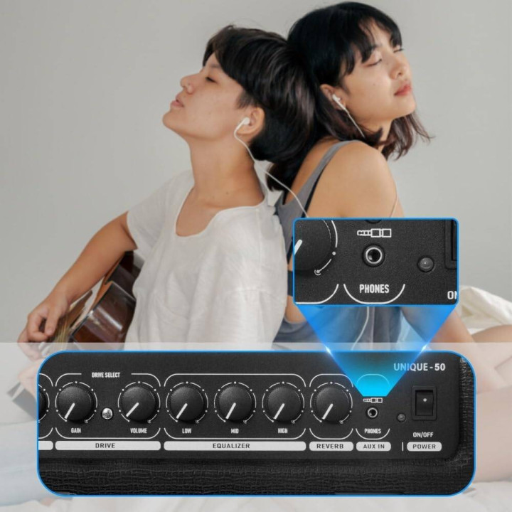 COOLMUSIC Unique-50 Wzmacniacz gitarowy – ? Wzmacniacze | do