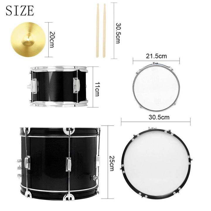 Kera ZPD-3-Black Zestaw perkusyjny dla dzieci