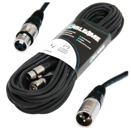 CABLE4ME kabel mikrofonowy sygnalowy XLR/XLR 20m