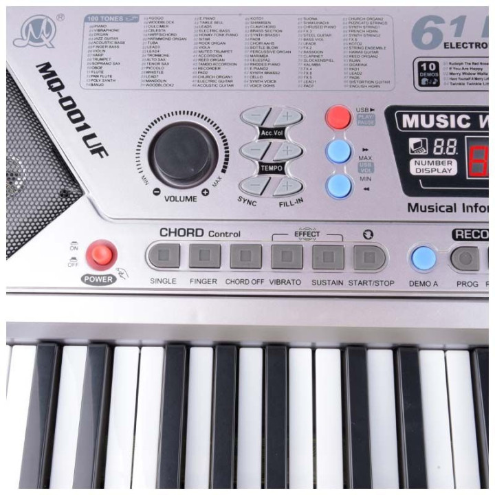 MQ 001 keyboard z mikrofonem dla dzieci