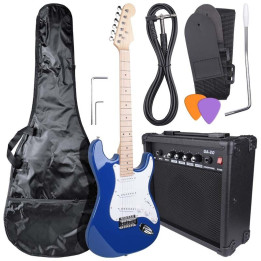 NN EG SET BLU zestaw gitarowy gitara elektryczna stratocaste