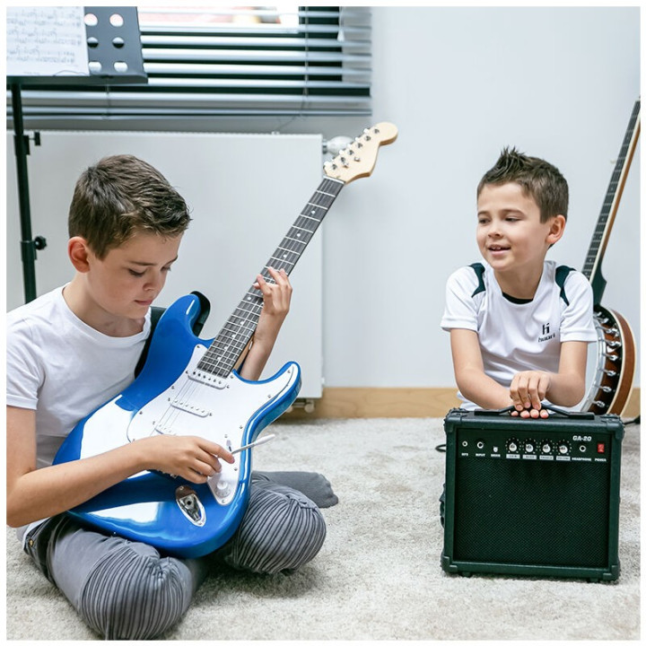 NN EG SET BLU zestaw gitarowy gitara elektryczna stratocaste