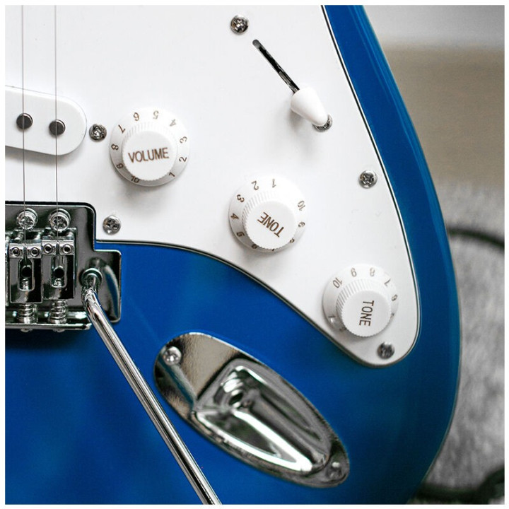 NN EG SET BLU zestaw gitarowy gitara elektryczna stratocaste