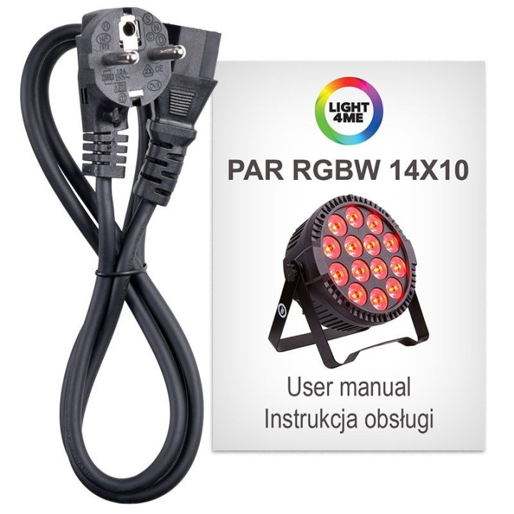 LIGHT4ME PAR RGBW 14x10 reflektor sceniczny LED