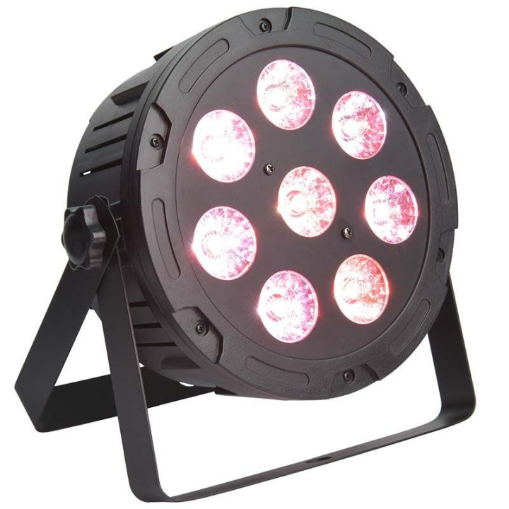 LIGHT4ME TRI PAR 8x9W MKII RGB LED slim plaski reflektor est