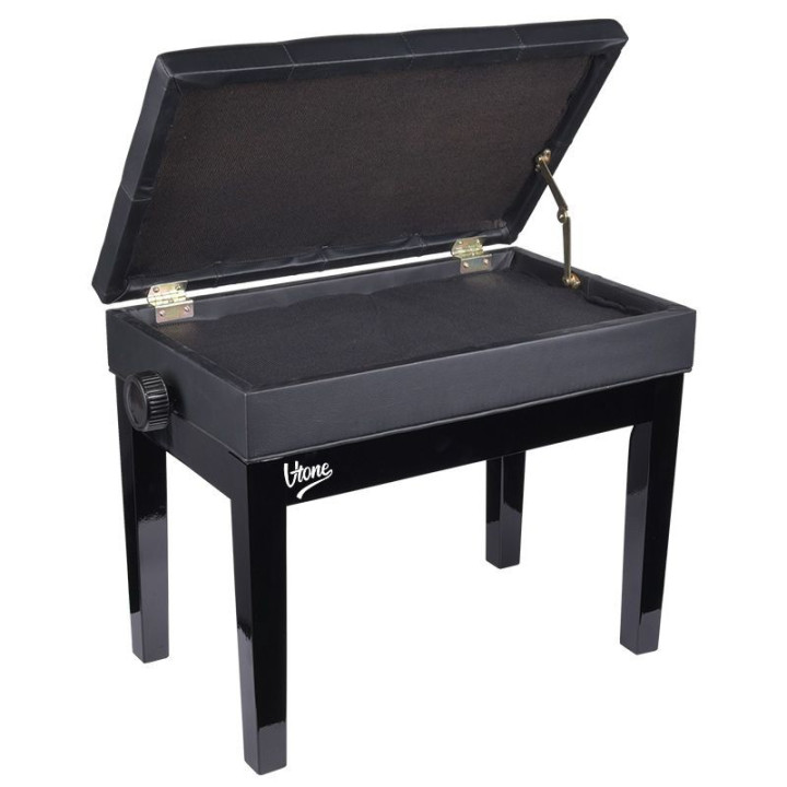 V-TONE LAWA 2 BK lawa do pianina ze schowkiem CZARNA