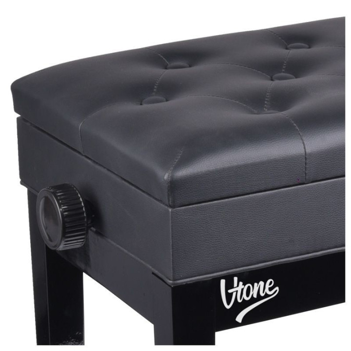 V-TONE LAWA 2 BK lawa do pianina ze schowkiem CZARNA