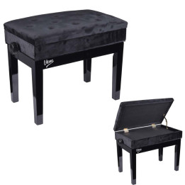 V-TONE LAWA 2 WL lawa do pianina ze schowkiem WELUR BK