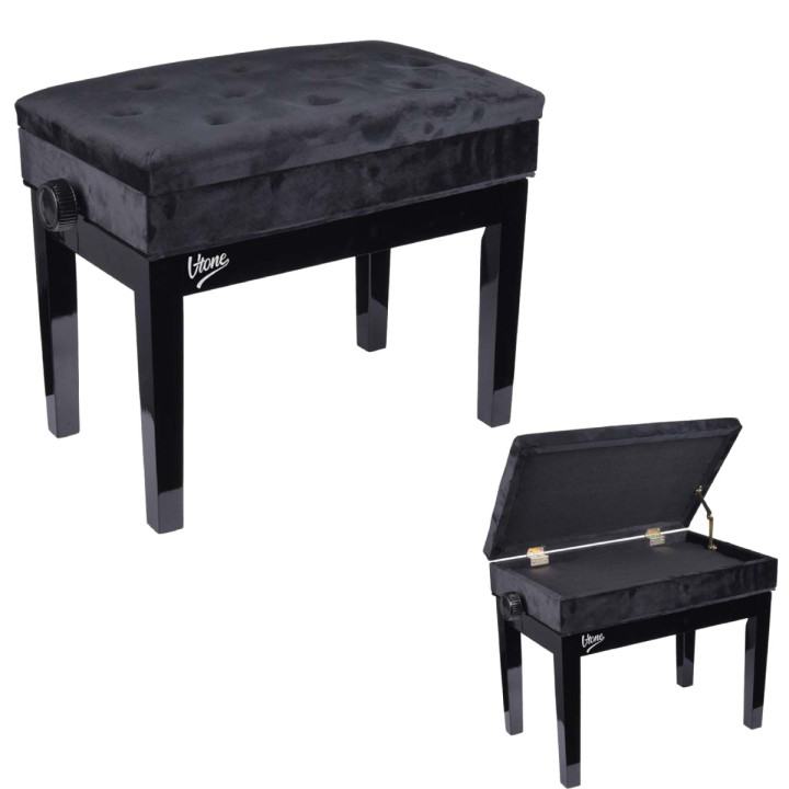 V-TONE LAWA 2 WL lawa do pianina ze schowkiem WELUR BK