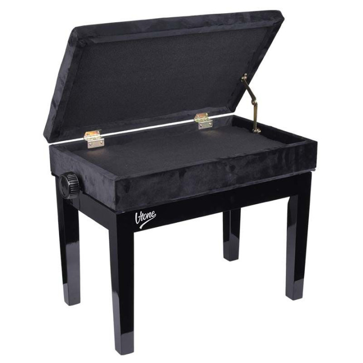 V-TONE LAWA 2 WL lawa do pianina ze schowkiem WELUR BK