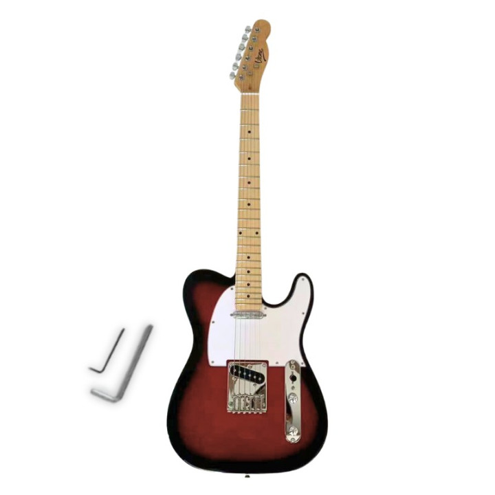 V-TONE ETL39 RB gitara elektryczna 4/4 telecaster 39" SS red