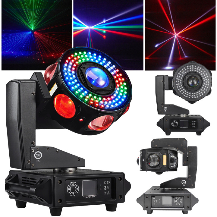 LIGHT4ME UFO multiefekt swietlny LED 6w1 efekt beam RGBW 3x