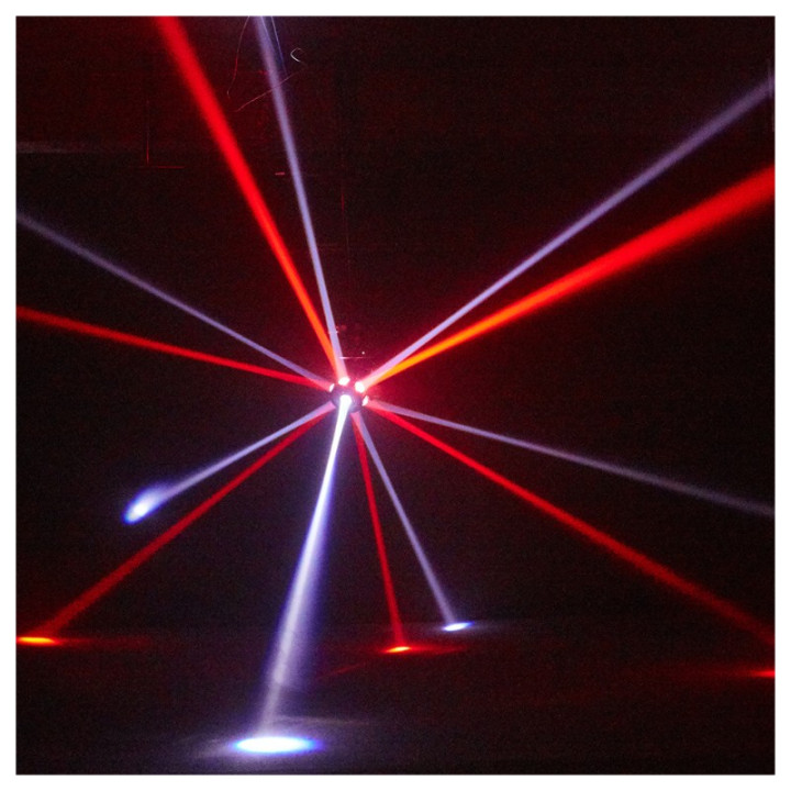 LIGHT4ME UFO multiefekt swietlny LED 6w1 efekt beam RGBW 3x