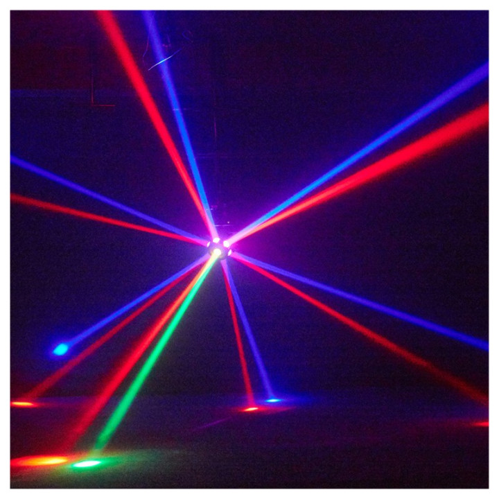 LIGHT4ME UFO multiefekt swietlny LED 6w1 efekt beam RGBW 3x