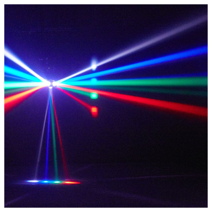 LIGHT4ME UFO multiefekt swietlny LED 6w1 efekt beam RGBW 3x