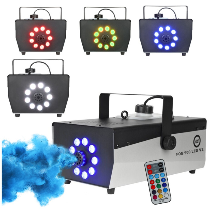 LIGHT4ME FOG 900 LED V2 wytwornica dymu mgly pilot bezprzewo