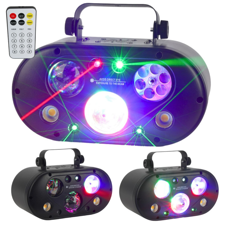 LIGHT4ME ULTRABOX 1 multiefekt swietlny LED RGBA 6w1 efekt g