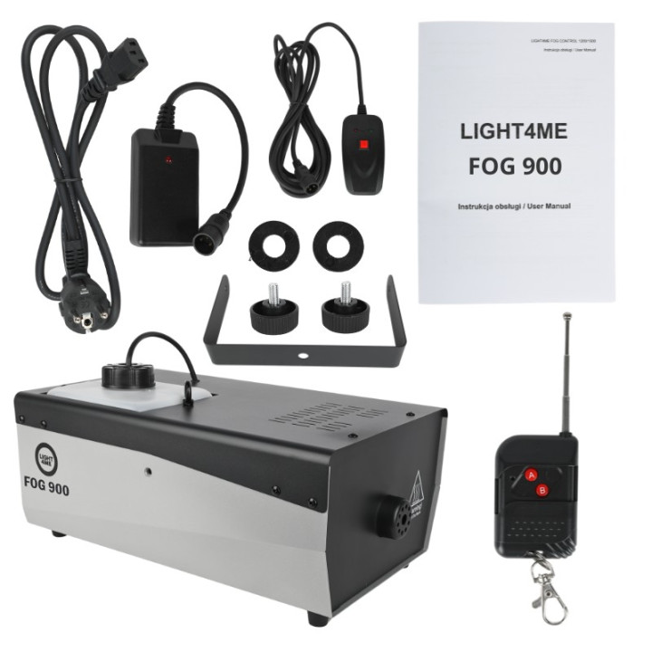 LIGHT4ME FOG 900 V2 wytwornica dymu mgly pilot bezprzewodowy