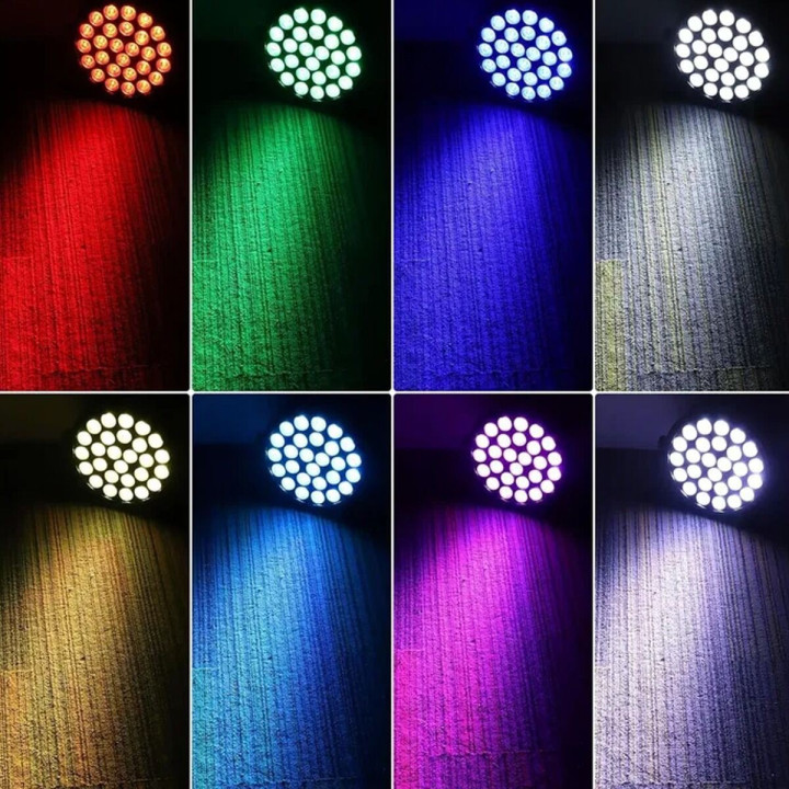 LIGHT4ME FLAT PAR 27 IR RGBW reflektor par efekt swietlny LE