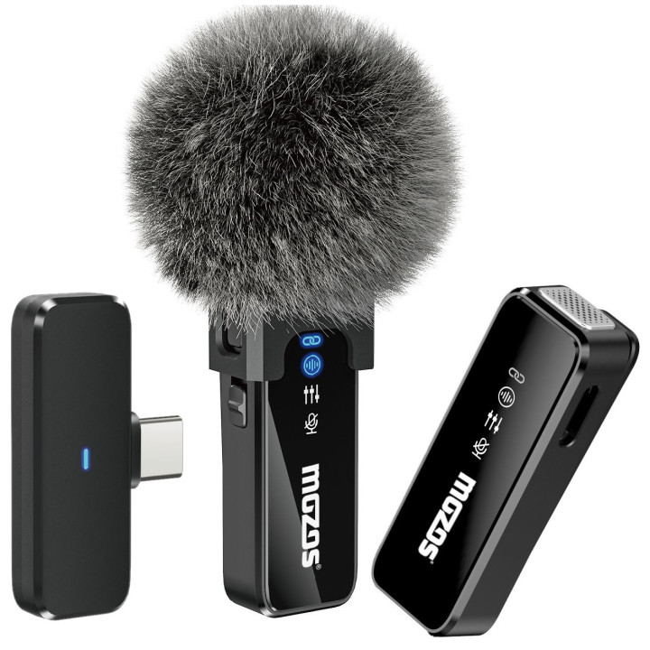 MOZOS MX2-DUAL mikrofony bezprzewodowe 2.4 Ghz do telefonu