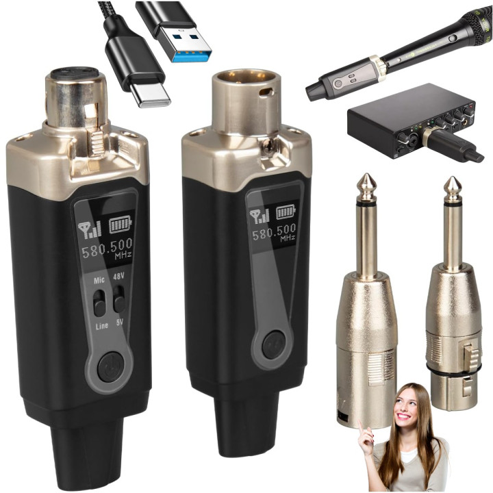 DNA WXLR1 bezprzewodowy system transmisji audio UHF USB-C
