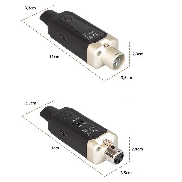 DNA WXLR1 bezprzewodowy system transmisji audio UHF USB-C