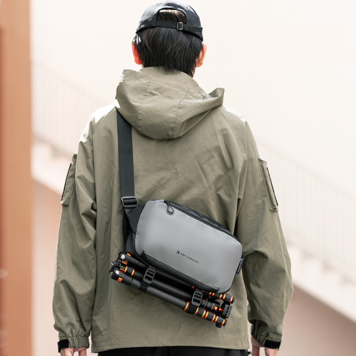 K&F Concept Alpha Sling Bag Torba fotograficzna 10 L szara