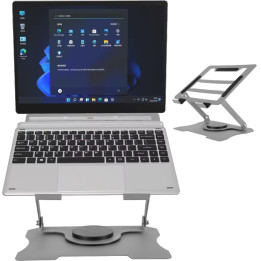 MOZOS N4-SV Ergonomiczna podkladka pod laptopa srebrna