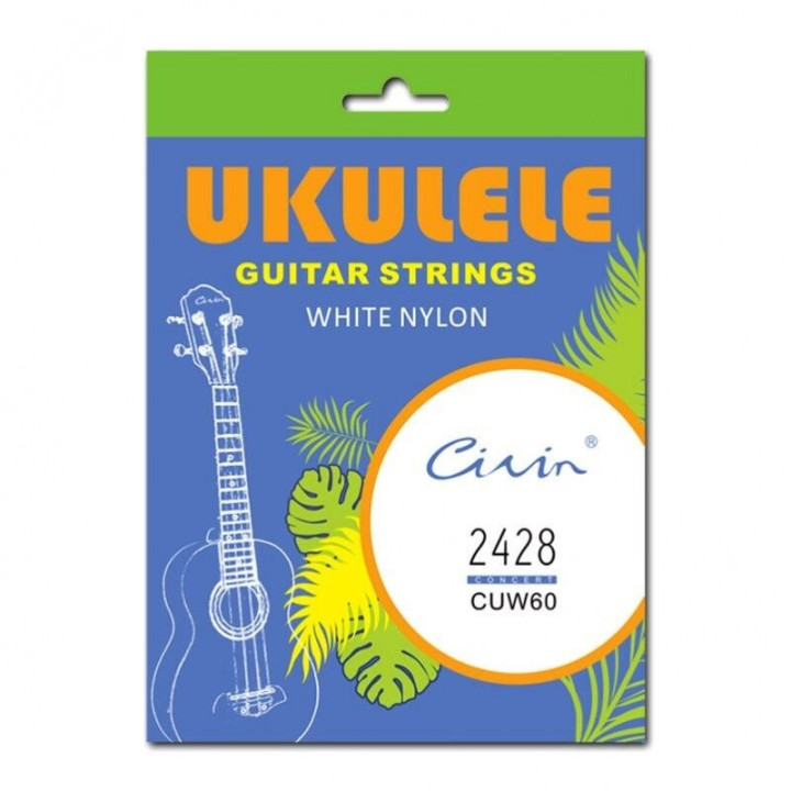 NN US 2428 struny do ukulele nylonowe biale Civin