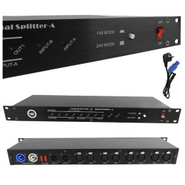 LIGHT4ME XSPLIT 2x4 rozdzielacz sygnalu DMX splitter 8-kanal