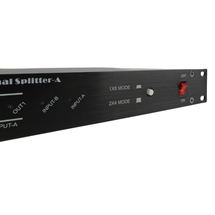 LIGHT4ME XSPLIT 2x4 rozdzielacz sygnalu DMX splitter 8-kanal
