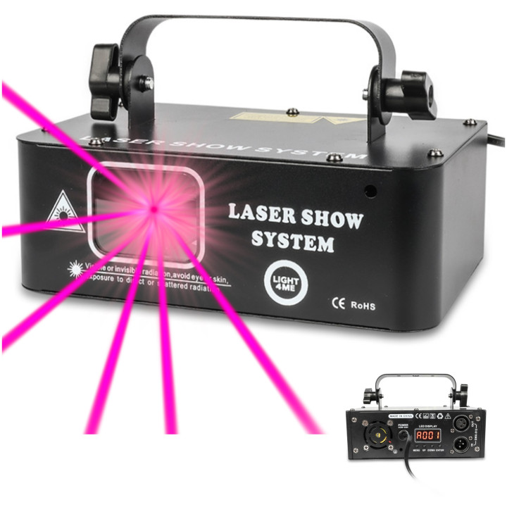 LIGHT4ME LASER RGB GEOMETRIC 500mW projektor laserowy rzutni