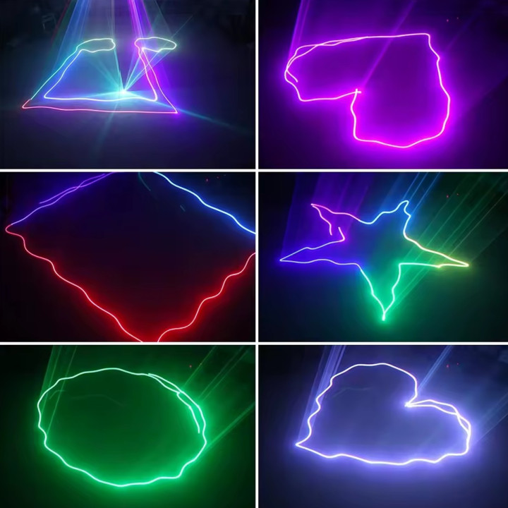 LIGHT4ME LASER RGB GEOMETRIC 350mW projektor laserowy rzutni
