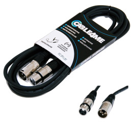 CABLE4ME przewód mikrofonowy sygnalowy XLR/XLR 3m