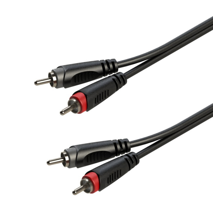 Kabel audio 2x wtyk RCA - 2x wtyk RCA  1m