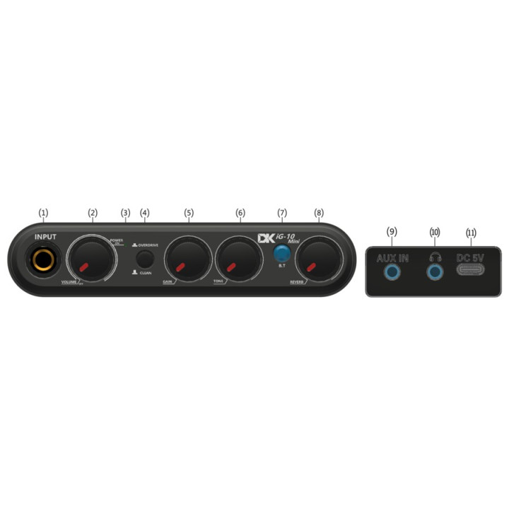 DK Technology iG-10Mini Wzmacniacz do gitary elektrycznej