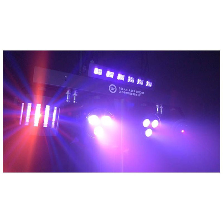 LIGHT4ME belka laser strobe LED PAR derby UV multiefekt swie