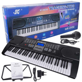 MK 2106 keyboard 61 klawiszy z mikrofonem