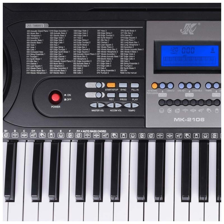 MK 2106 keyboard 61 klawiszy z mikrofonem