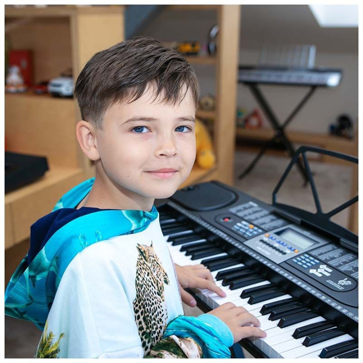 MK 2106 keyboard 61 klawiszy z mikrofonem