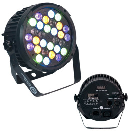 LIGHT4ME BLACK PAR 30x3W RGBA-UV LED reflektor sceniczny est